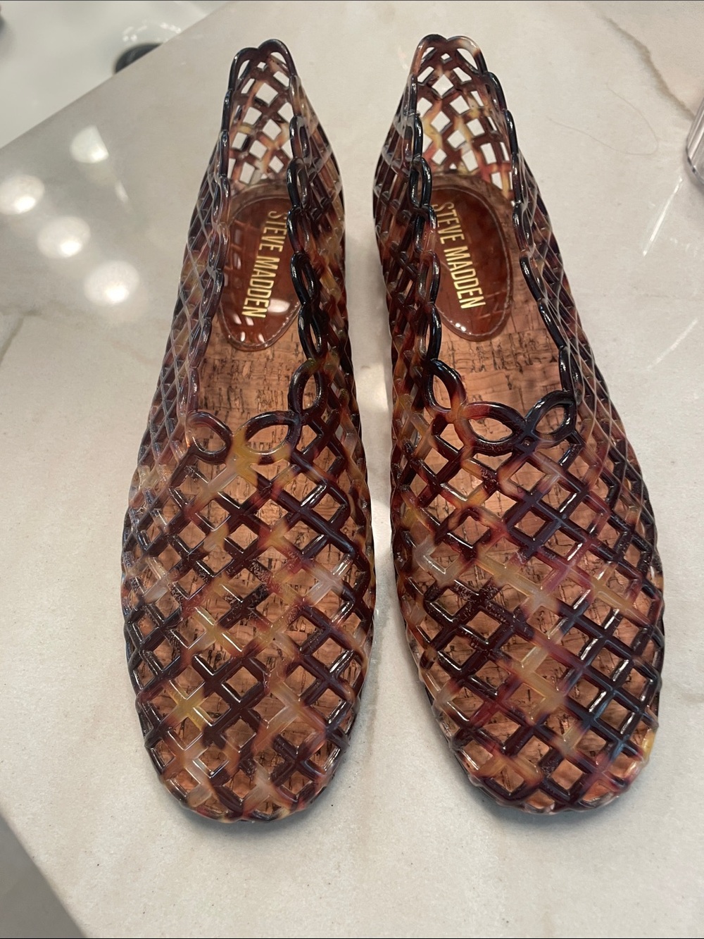 Steve Madden Tortoise Lattice Slip-On Loafers